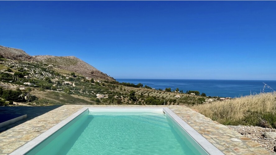 Villa Felice piscina privata scopello riserva dello zingaro guidaloca castellammare del golfo