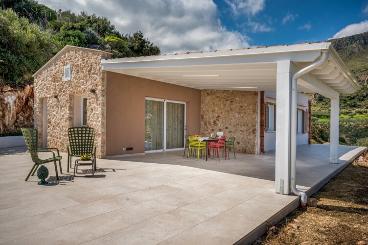 Villa Orizzonte con idromassaggio vista mare a Scopello