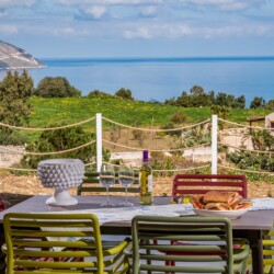 Villa Orizzonte con idromassaggio vista mare a Scopello